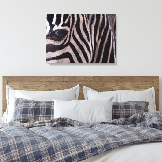 Zebra Canvas Afdruk (Insitu (Slaapkamer))