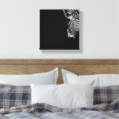 Zebra Canvas Art (Insitu (Slaapkamer))