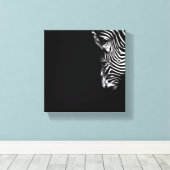 Zebra Canvas Art (Insitu (Houten vloer))