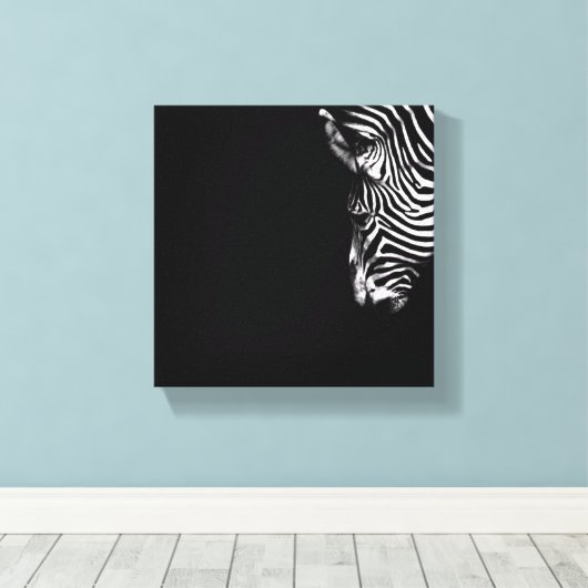 Zebra Canvas Art (Insitu (Houten vloer))