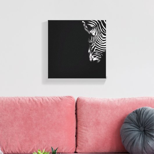 Zebra Canvas Art (Insitu (Woonkamer))
