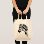 Zebra Canvas Bag Tote Bag (Voorkant (product))