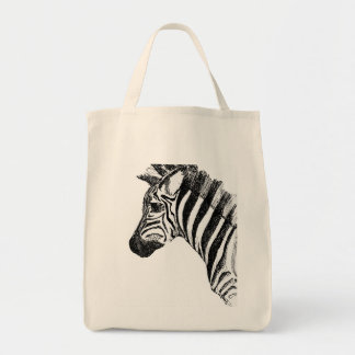Zebra Canvas Bag Tote Bag