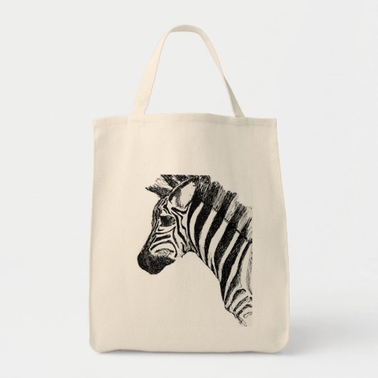Zebra Canvas Bag Tote Bag (Voorkant)