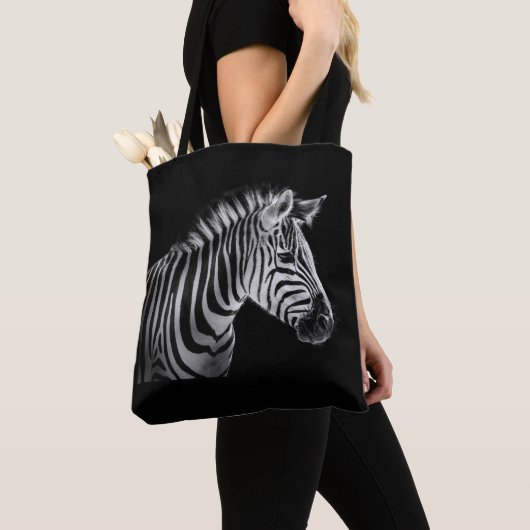 Zebra canvas tas (Dichtbij)