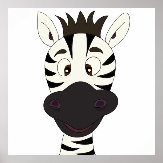 Zebra cartoon poster (Voorkant)