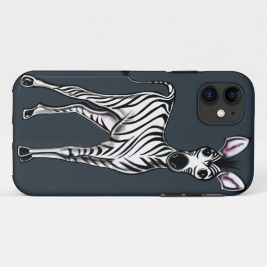 Zebra Case-Mate iPhone Case (Achterkant (horizontaal))
