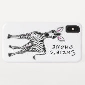Zebra Case-Mate iPhone Case (Achterkant (horizontaal))