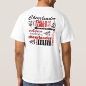 Zebra cheerleader in shirt (Achterkant)