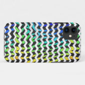 Zebra Chevron Black en Rainbow Print Case-Mate iPhone Case (Achterkant (horizontaal))