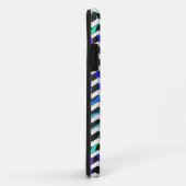 Zebra Chevron Black en Rainbow Print Case-Mate iPhone Case (Achterkant/rechts)