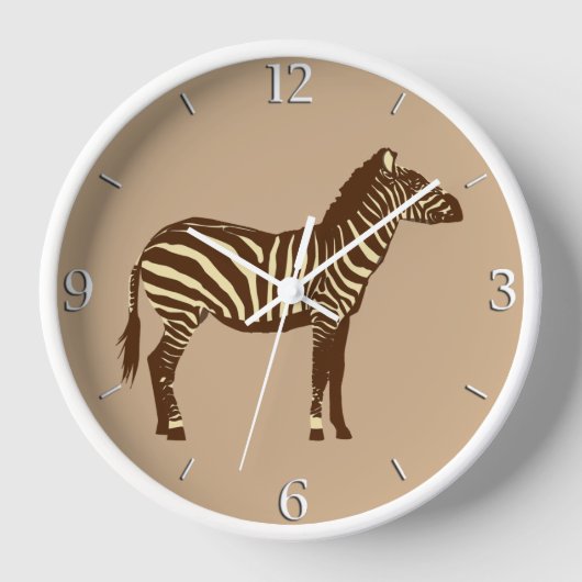 Zebra - Chocoladebruin en kameelkleurig (Voorkant)
