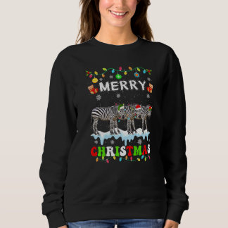 Zebra Christmas Squad Xmas Women Men Kids Trui