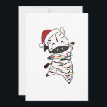 Zebra Christmas Zearm Winter Animals Adult Cloth Feestdagenkaart<br><div class="desc">De zebra voor Kerstmis met sprookjes. Vreemde dieren met geschenken en sneeuw voor de feestdagen. Ook grappig voor Kerstmis in juli...  zebras zijn schattige dieren en perfect voor Kerstmis.</div>