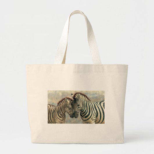 zebra-clip-art-3 grote tote bag (Voorkant)