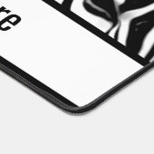Zebra close-up in zwart&wit bureaumat (Hoek)