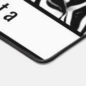 Zebra close-up in zwart-wit bureaumat (Hoek)