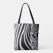 ZEBRA CLOSE-UP VIEW TOTE BAG (Achterkant)