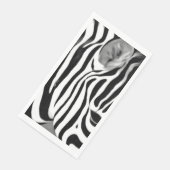 Zebra close-upprint servet (Hoek)