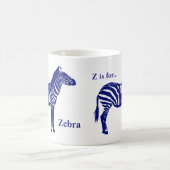 Zebra -Cobalt Blue en White Koffiemok (Center)
