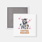 Zebra Coffee Nodig T Sticker  Magneet (Voorkant / Achterkant)