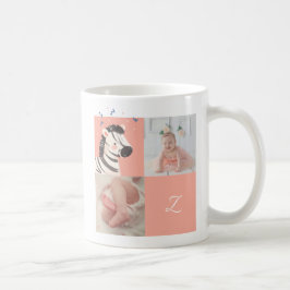 Zebra Confetti• Alfabet Monogram Schattige Baby Sh Koffiemok