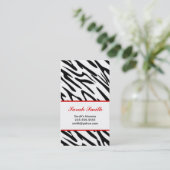Zebra Contactkaartje (Staand voorkant)