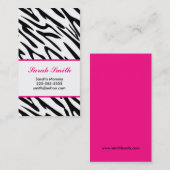 Zebra Contactkaartje (Voorkant / Achterkant)