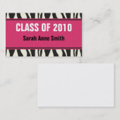 Zebra Contactkaartje (Voorkant / Achterkant)