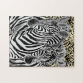 Zebra Couple Jigzaag Puzzle Legpuzzel (Horizontaal)