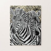 Zebra Couple Jigzaag Puzzle Legpuzzel (Verticaal)
