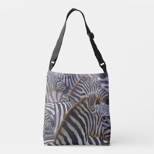 Zebra - Crossbody Totebag Crossbody Tas (Achterkant)