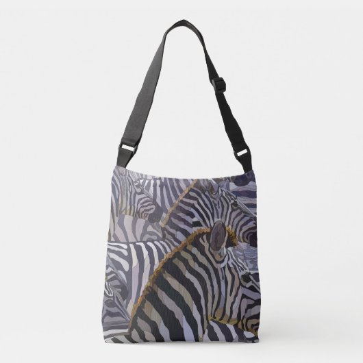 Zebra - Crossbody Totebag Crossbody Tas (Voorkant)