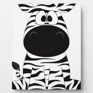 Zebra Cute Animal Stripes Oerwoud Safari Whimsical Fotoplaat