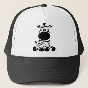 Zebra Cute Animal Stripes Oerwoud Safari Whimsical Trucker Pet