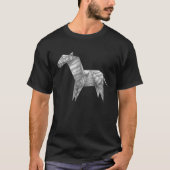 Zebra  Cute Origami Zebra T-shirt (Voorkant)