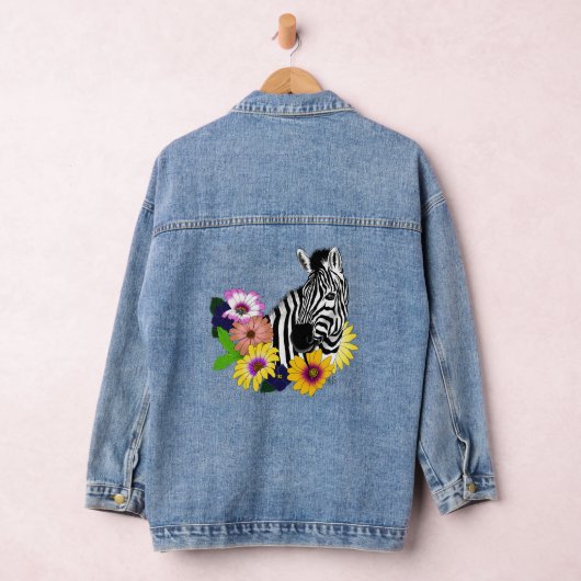 Zebra Daisies Blauw Denim Jacket (Hangar)