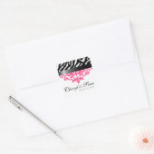 Zebra Damask Sla de Date Sticker op (Envelop)
