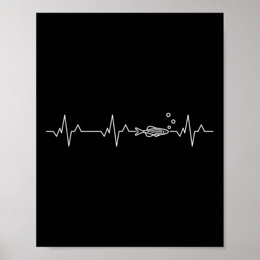 Zebra Danio Fish Heartbeat - Zebrafish Danio Rerio Poster (Voorkant)
