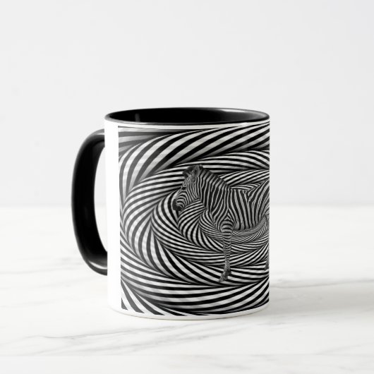 Zebra Dazzle Mok (Voorkant links)