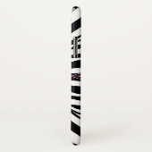 Zebra Deco Pink Diamond Monogram Case-Mate iPhone Case (Achterkant / rechts)