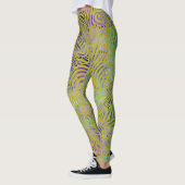 Zebra Design gouden bandjes en Seafoam Coloway Leggings (Links)