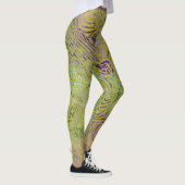 Zebra Design gouden bandjes en Seafoam Coloway Leggings (Rechts)