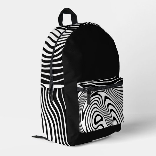ZEBRA Design Rugzak  (Achterkant Hoek Links)