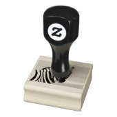 Zebra die naar je kijkt rubberstempel (Stempel)