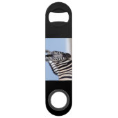 Zebra die naar je kijkt speed flessenopener (Voorkant)
