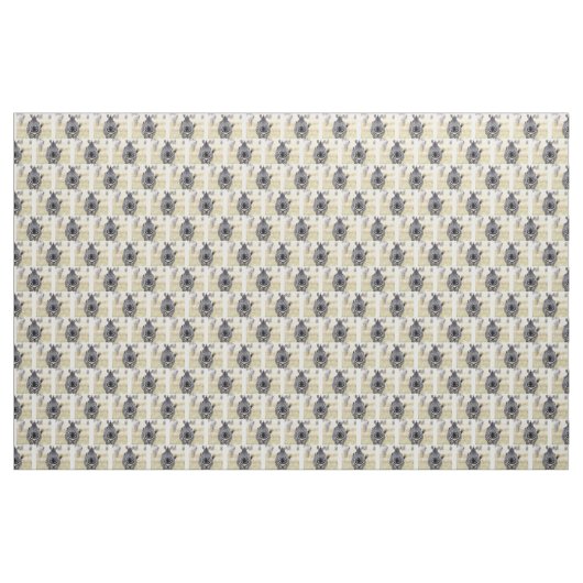 Zebra die naar je kijkt stof (Yard (91,4 cm))