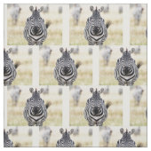 Zebra die naar je kijkt stof (Swatch)