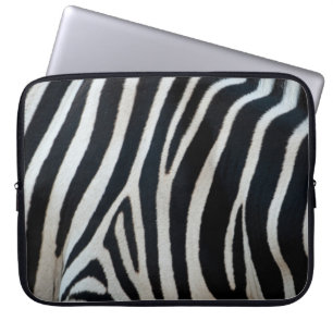 zebra dier huid bont textuur natuur strepen patroo laptop sleeve
