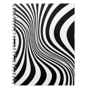 Zebra Dier Huid Textuur Patroon-88 Notitieboek